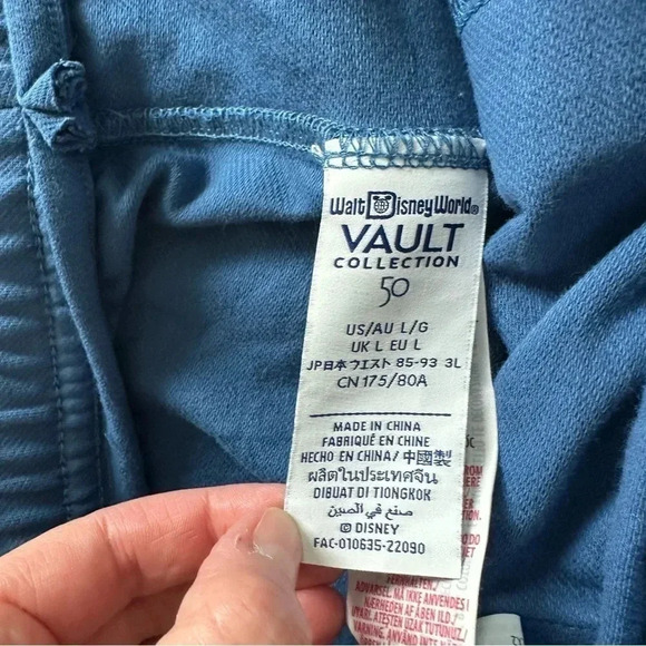 Disney Vault Collection Navy Wide Leg Sweat Pants Size Large - Picture 8 of 13